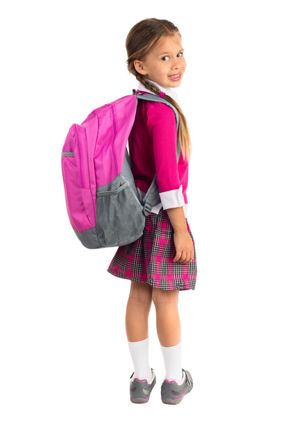 Little Girl In School Uniform - Foto, immagini
