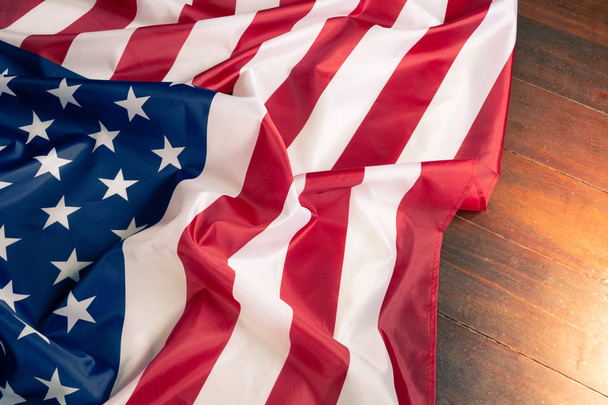 Closeup american flag background - Photo, Image