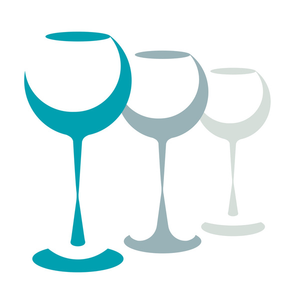 Wine glasses - Vecteur, image