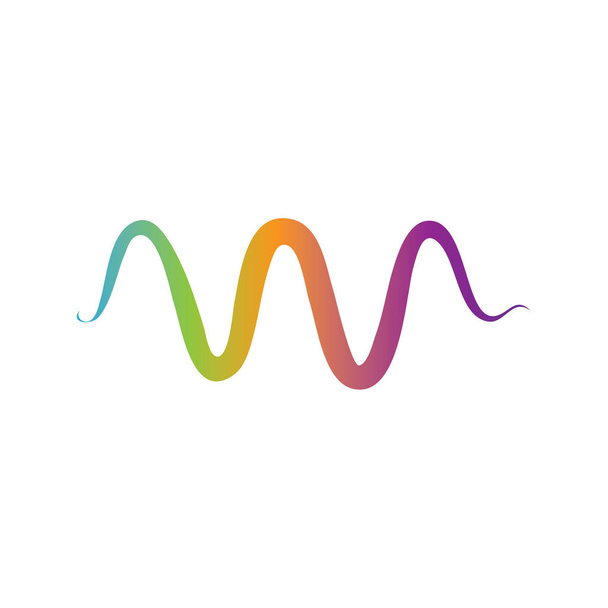 Звукова хвиля шаблон логотипу Векторні піктограми
 - Вектор, зображення