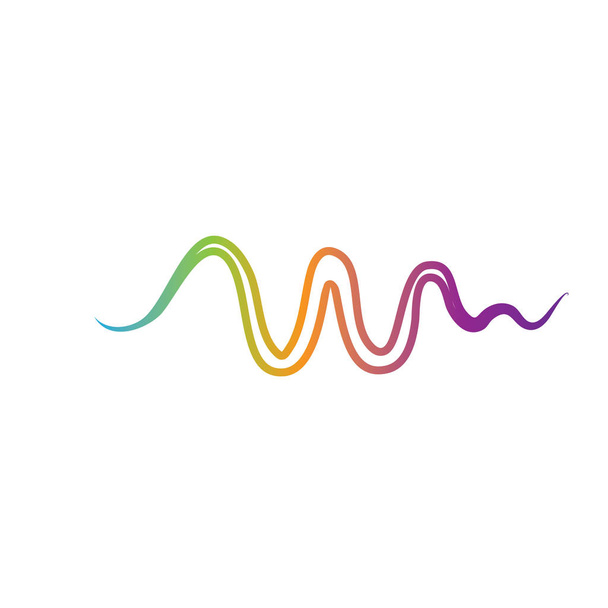 Ses dalgası logosu şablon vektör simgeleri - Vektör, Görsel