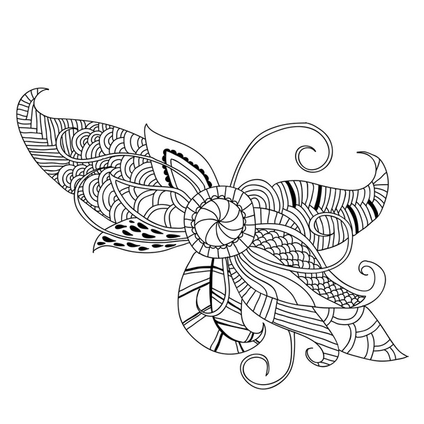 Beautiful pattern on a white background. Unusual decorative ornament. Eps 10 - Vector, afbeelding