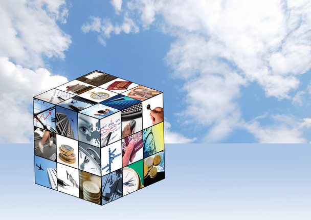 zakelijke kubus - Foto, afbeelding