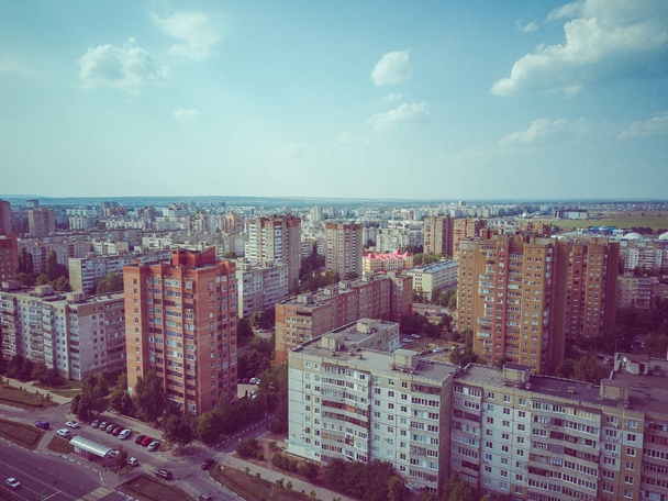 Panels buildings in Russia, Soviet architecture houses. urban architecture - Foto, Imagem