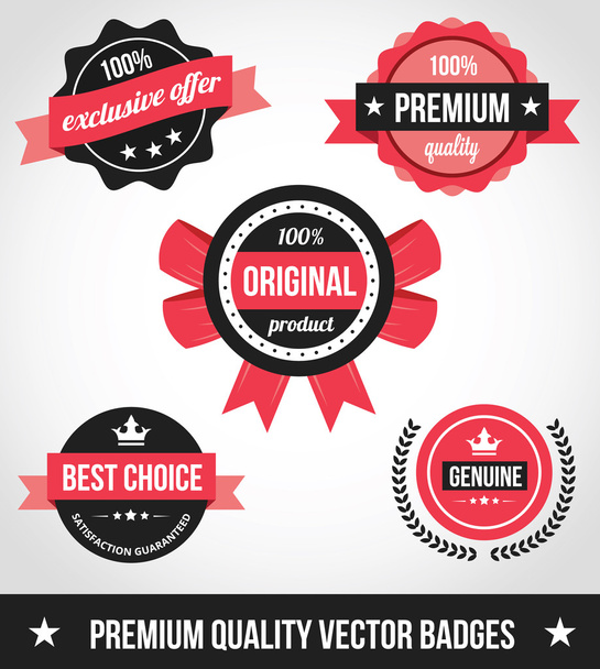 Premium Quality Vector Badges - ベクター画像