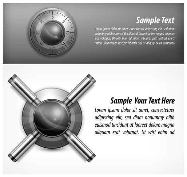 Safe lock and text - Vector, Imagen