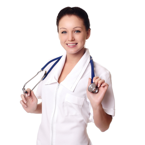 Smiling medical doctor with stethoscope. - Foto, immagini