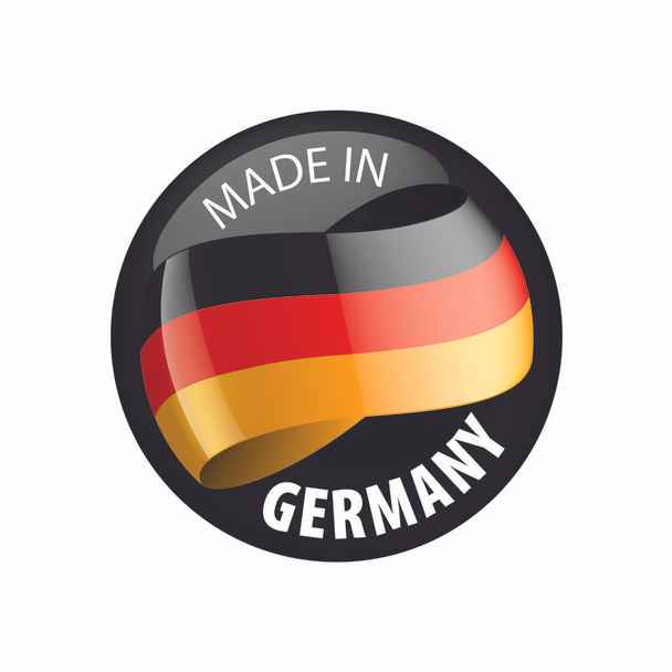 Německo vlajka, vektorové ilustrace na bílém pozadí - Vektor, obrázek