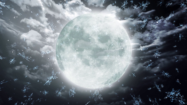 Lua e neve fundo
 - Filmagem, Vídeo