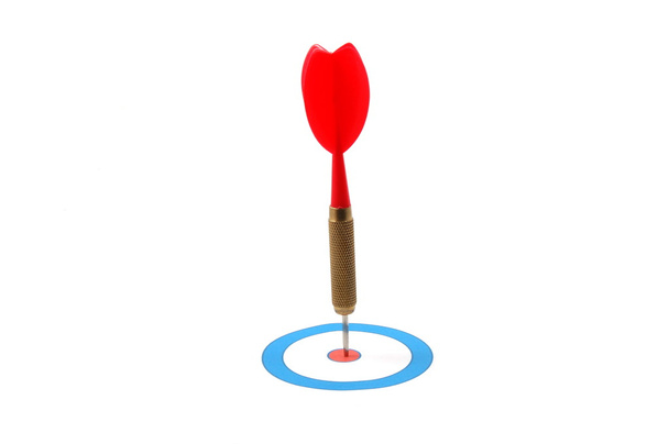 Dart arrow hit the target - Фото, изображение