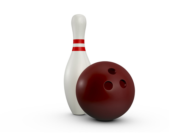 Bowling Pin and Ball - Фото, изображение