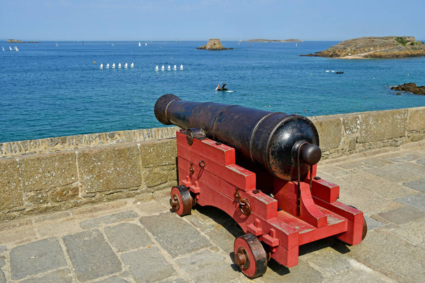 Saint Malo; France - july 28 2019 : picturesque city in summer - Photo, Image