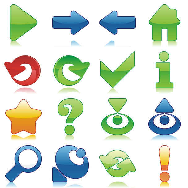 Vector web icons - Vector, Image