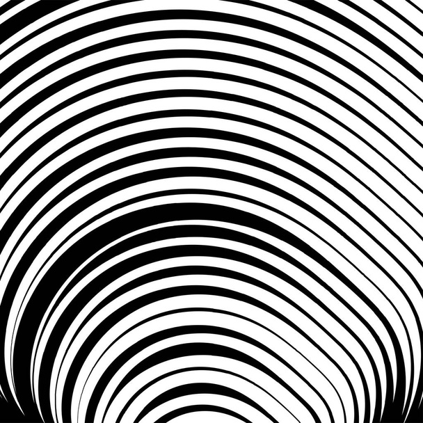 Concentrische cirkels. Radiaal, stralend ringen. Abstracte circulaire i - Vector, afbeelding