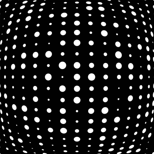 prostorový kruhový shluk. Konvexní koule, koule, deformuje Orb. Nafouk d - Vektor, obrázek