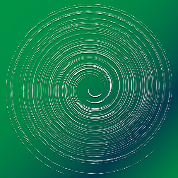 Abstract spiral, twist. Radial swirl, twirl wavy, curvy lines el - Vector, Image