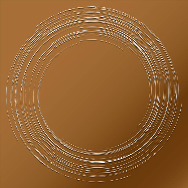 Abstract spiral, twist. Radial swirl, twirl wavy, curvy lines el - Vector, Image