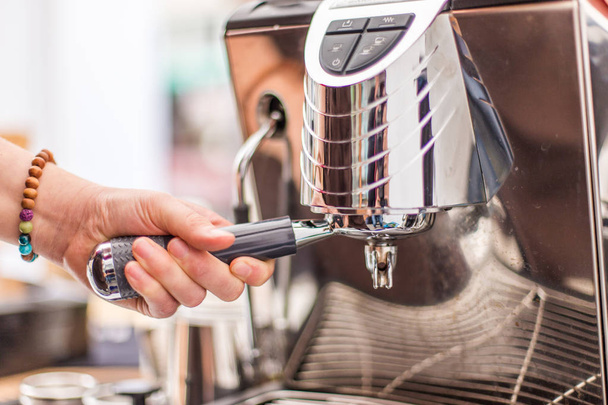 preparation of coffee from the machine - Photo, Image