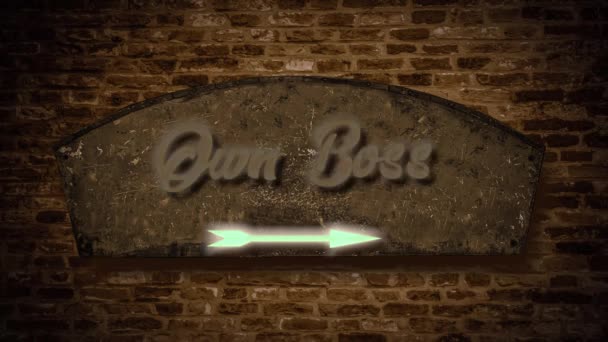 Duvar İşareti Kendi Boss için - Video, Çekim