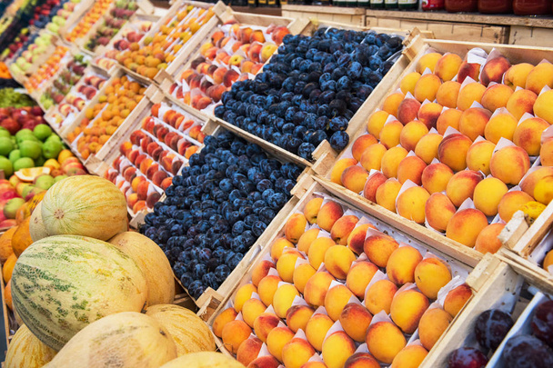 Assortment of fruits at market - Fotografie, Obrázek
