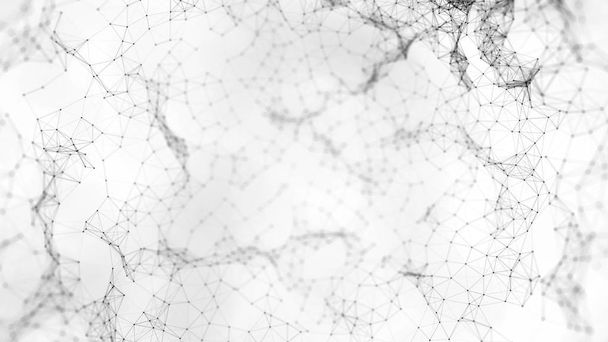 Abstrakti animaatio musta hämärtynyt pleksit, kolmiot ja pisteitä kelluva valkoisella pohjalla. Makro plex 4K liikkeen tausta silmukka abstrakti
 - Valokuva, kuva