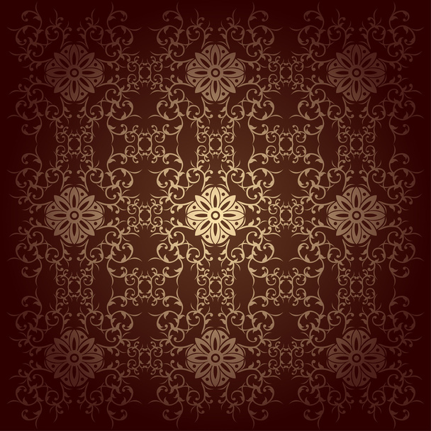 Vector baroque flowers background - Vector, afbeelding