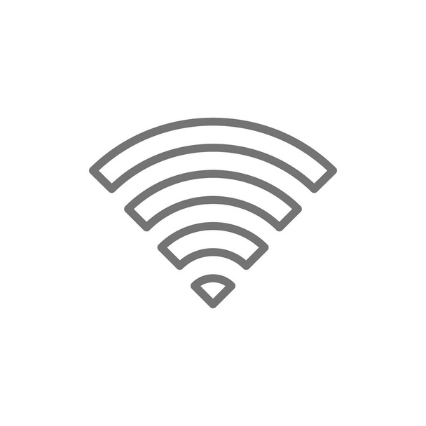 Signal Internet vectoriel, icône de ligne de signe WIFI
. - Vecteur, image