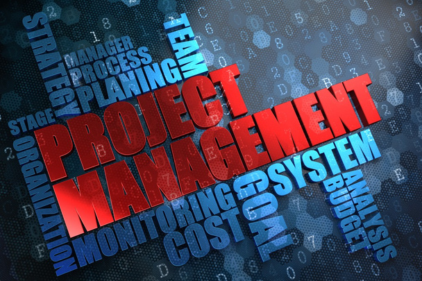 Project Management. Wordcloud Concept. - Photo, Image
