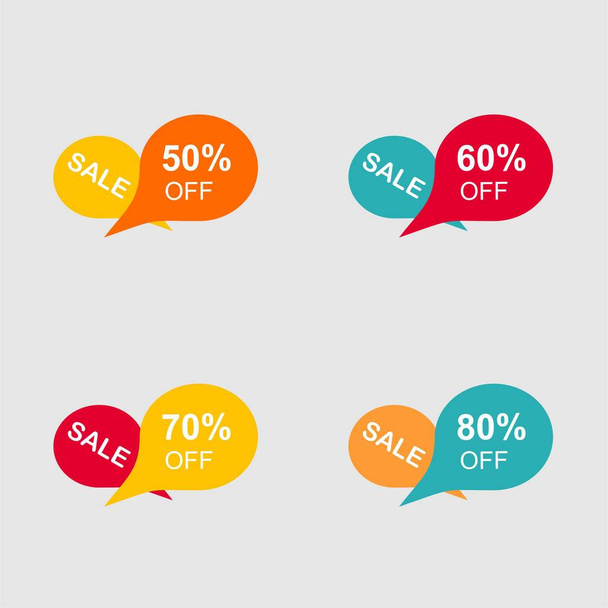 Speciale aanbieding verkoop tag Discount symbool Retail sticker teken prijs geïsoleerde moderne grafische stijl vector-vector - Vector, afbeelding
