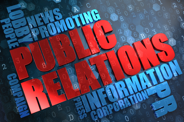 Public Relations. Wordcloud Concept. - Photo, Image