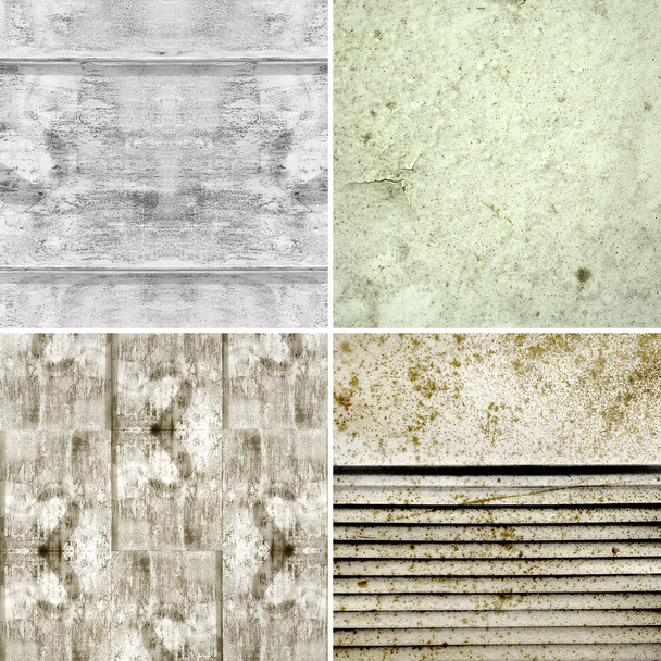 Set of grunge backgrounds with textures of old surfaces - Photo, Image