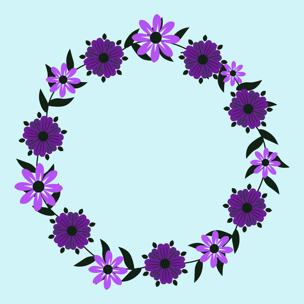 Floral frame - Вектор, зображення