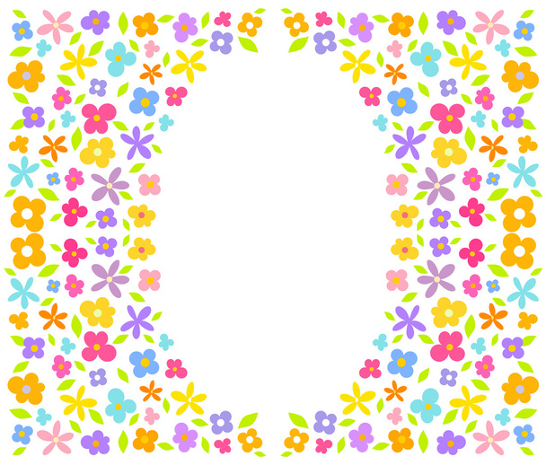 kvetoucí karta - Vektor, obrázek