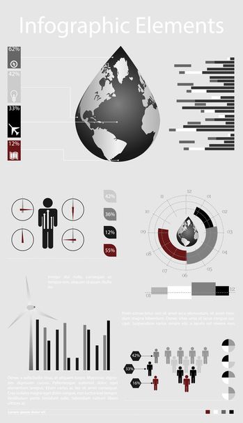 High quality business infographic elements - Вектор,изображение