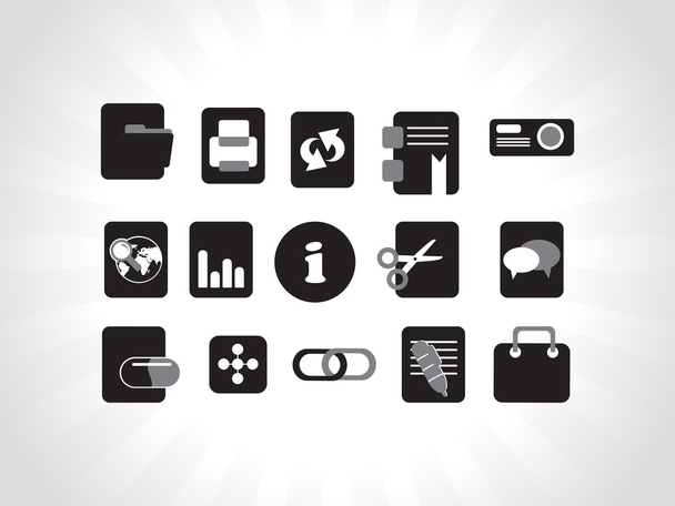 Online icons, black - Photo, image