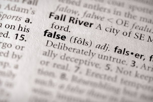 Dictionary Series - Philosophy: false - Photo, Image