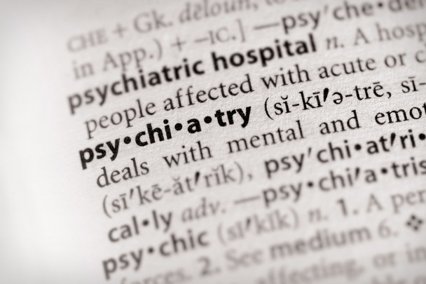 Λεξικό σειρά - Ψυχολογία: ψυχιατρική - Φωτογραφία, εικόνα