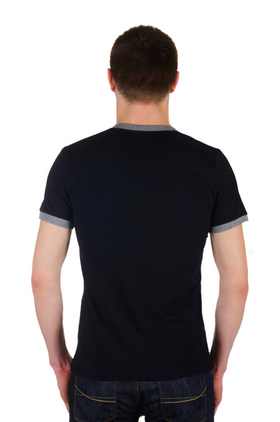 Male t-shirt isolated on the white background - Fotó, kép