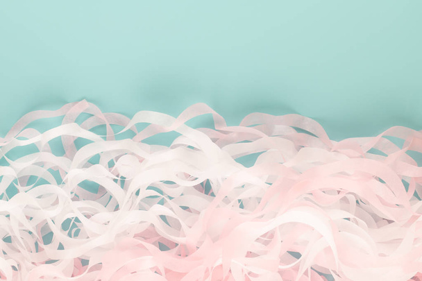 Texture silk paper pink and blue color, backgrounds. - Foto, Imagen
