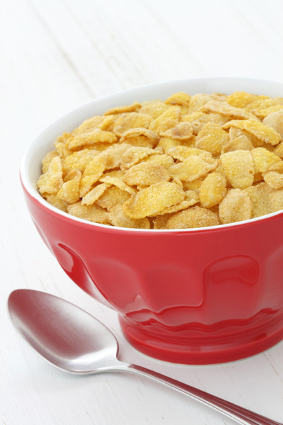 heerlijke cornflakes ontbijt - Foto, afbeelding