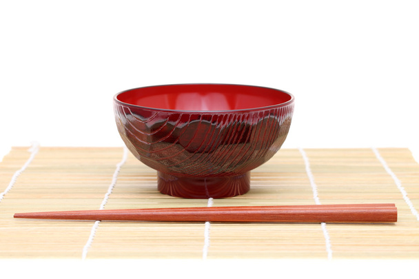 A fából készült bowl pálcika - Fotó, kép