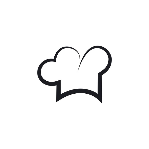 Szablon logo szefa kuchni kapelusza  - Wektor, obraz