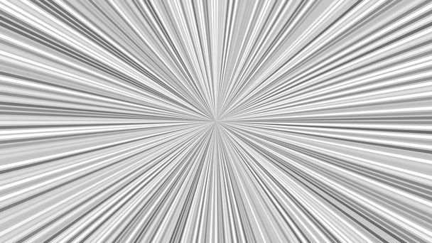 Grey abstract hypnotic starburst background from striped rays - Vector, Image