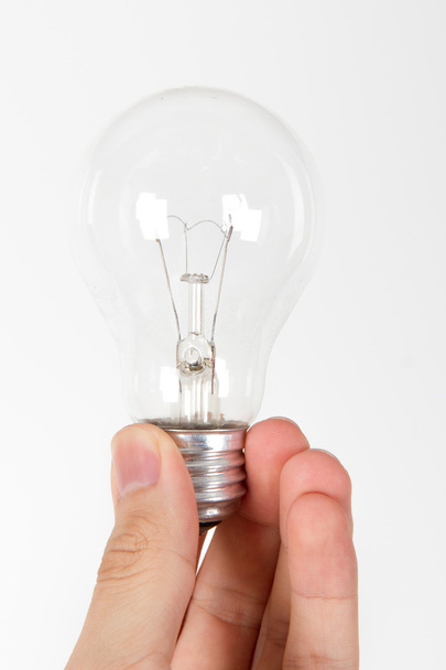 Light Bulb and Hand - Foto, Bild