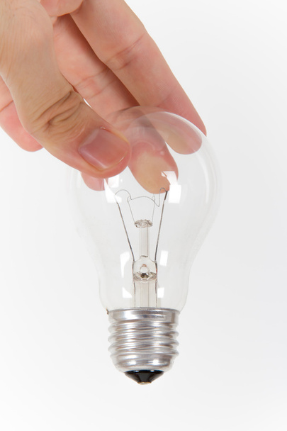 Light Bulb and Hand - Foto, afbeelding