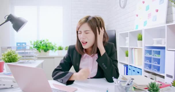 stress and angry business woman - Footage, Video
