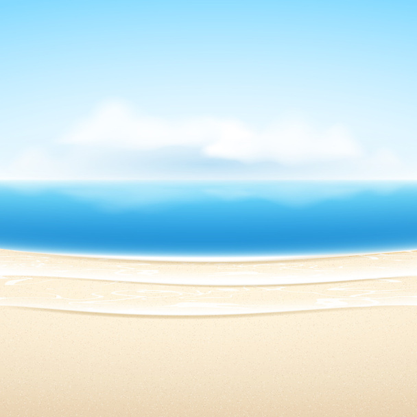 Playa de mar de arena vectorial
. - Vector, imagen