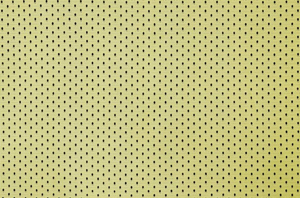Yellow mesh sport wear fabric textile pattern background - Photo, Image