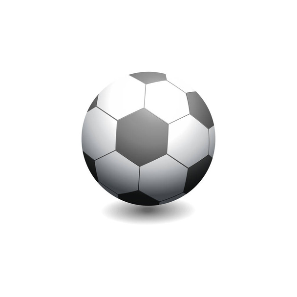 Pallone sportivo bianco-nero per calcio
 - Vettoriali, immagini