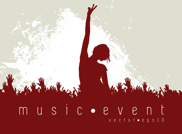 Concert Background Design - illustration vectorielle facile à éditer - Vecteur, image